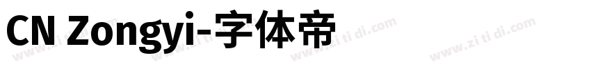 CN Zongyi字体转换